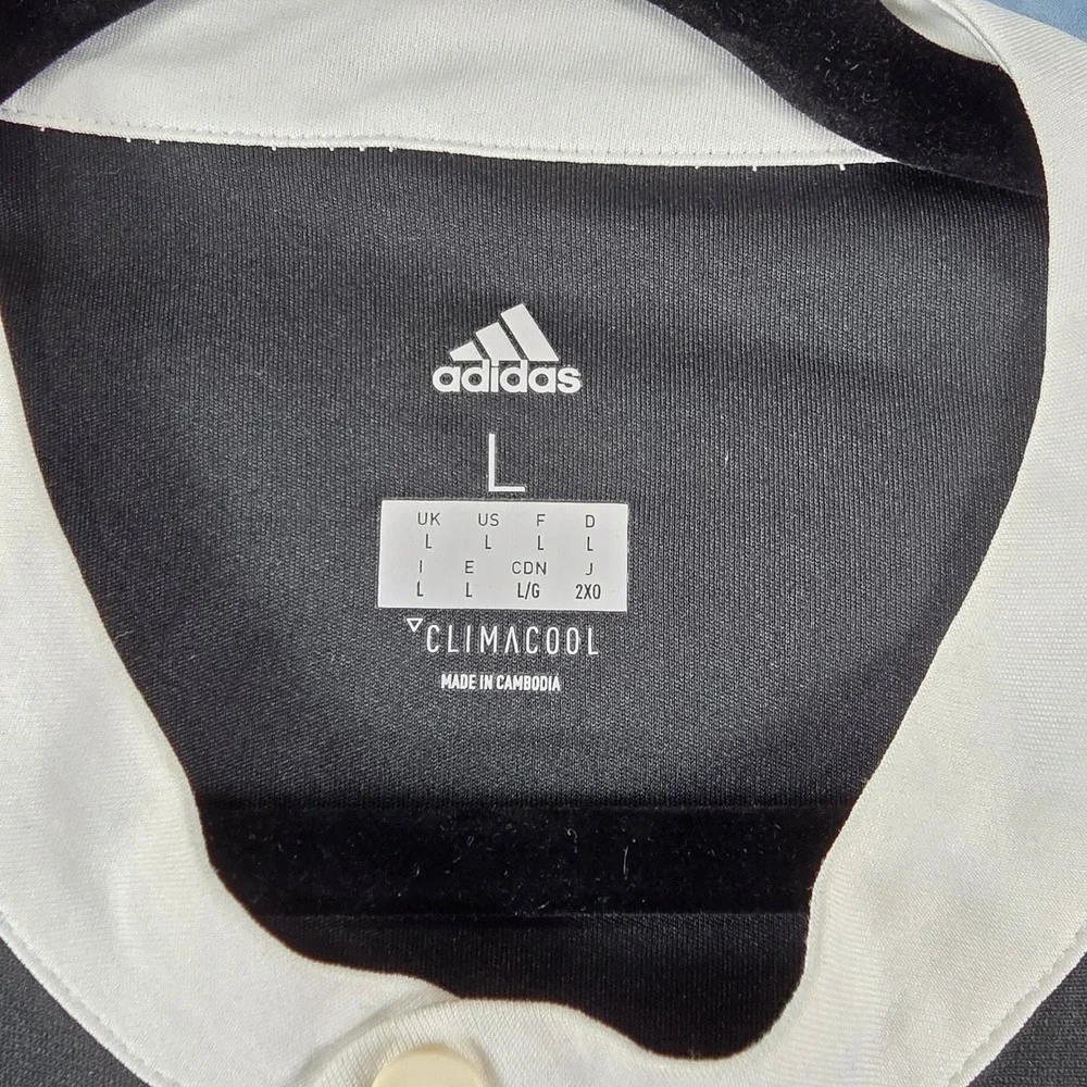 Adidas Juventus 2018-19 Home Jersey Mens Large Black White Striped Jeep Soccer - Picture 2 of 12